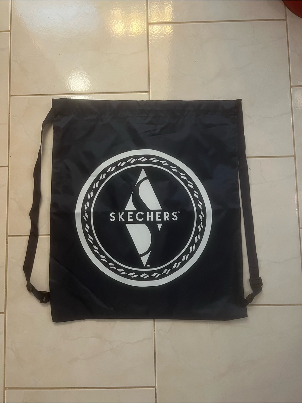 Skechers Unisex Navy Blue Drawstring Gym Sack with White Logo